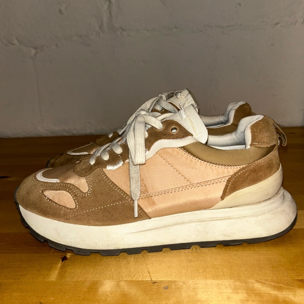 Zara Brown retro sneakers